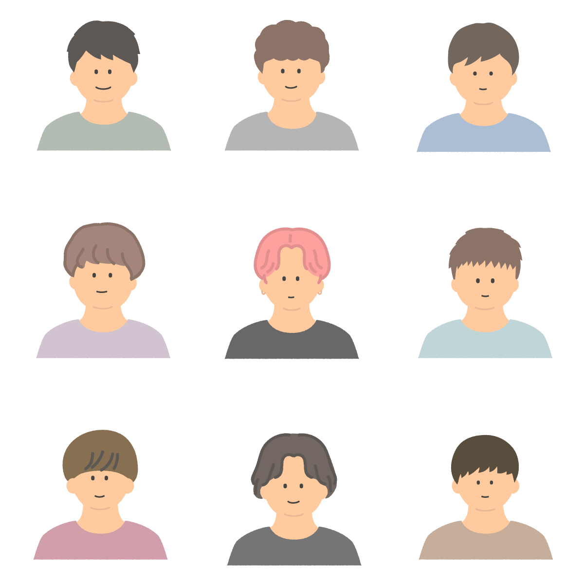 若い男性・男の子のイラスト